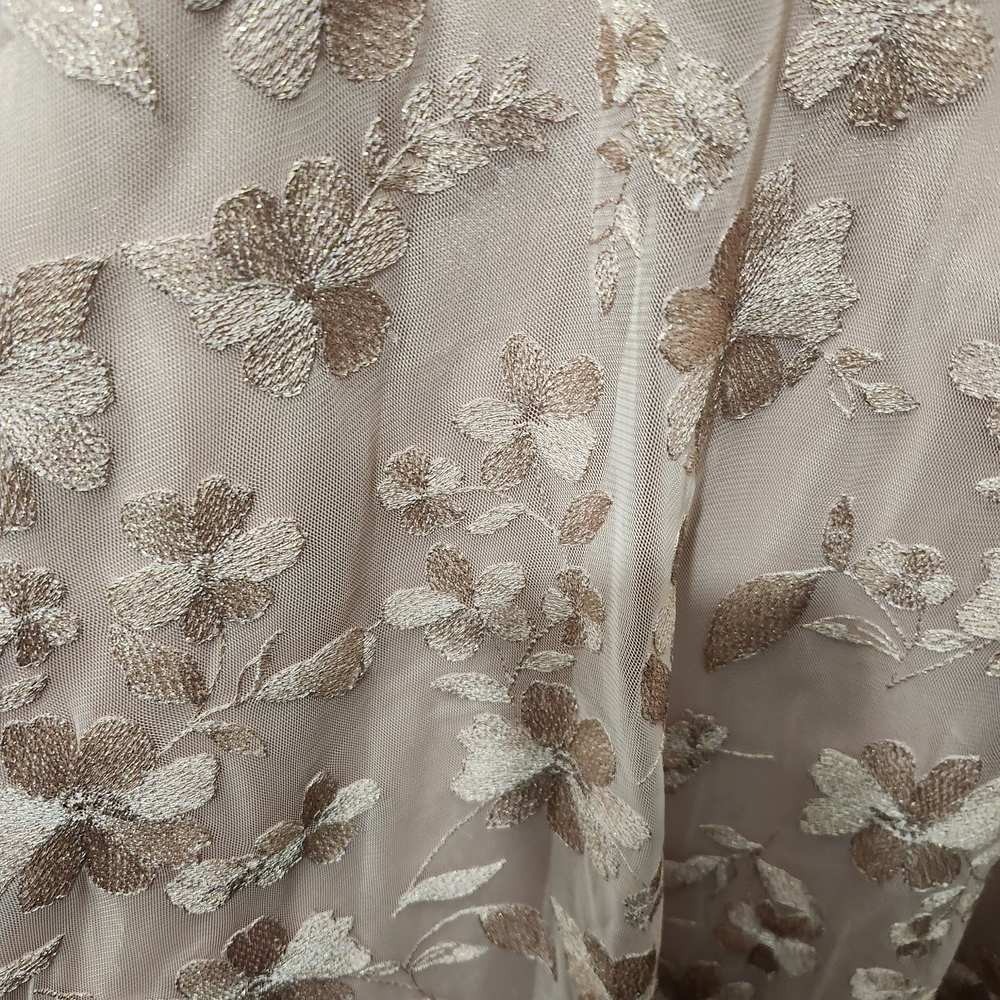 Jessica Howard Blush Pink Floral Lace Midi Dress Size 16 - Picture 4 of 9